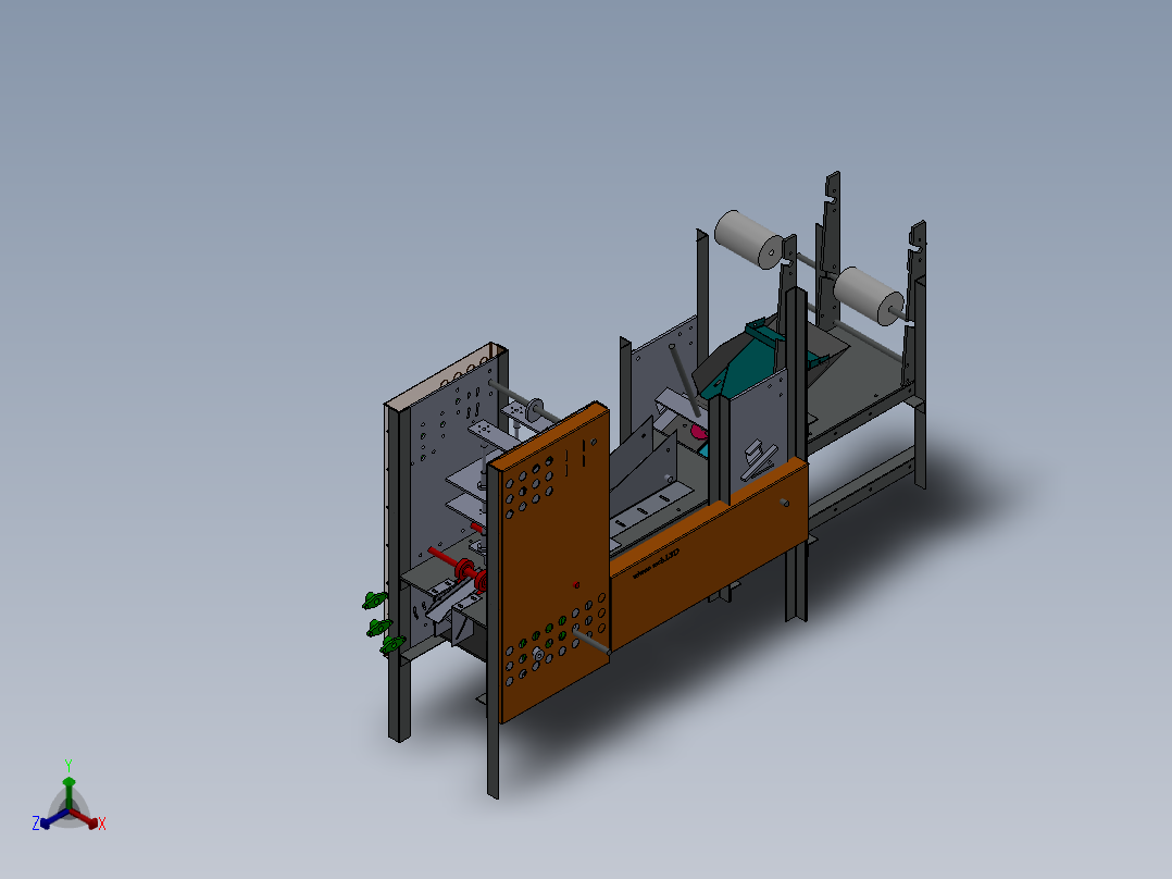 包装机正等轴测图