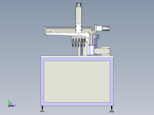四轴机械手继电器组装机左视缩略图