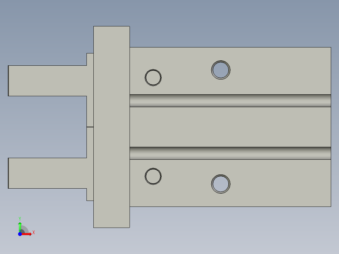 夹爪气缸HFK20_CL亚德客前视图