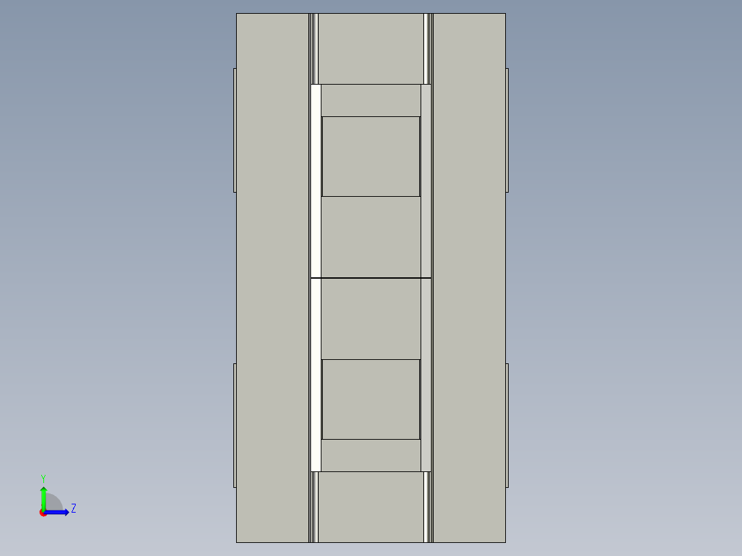 夹爪气缸HFK20_CL亚德客左视图