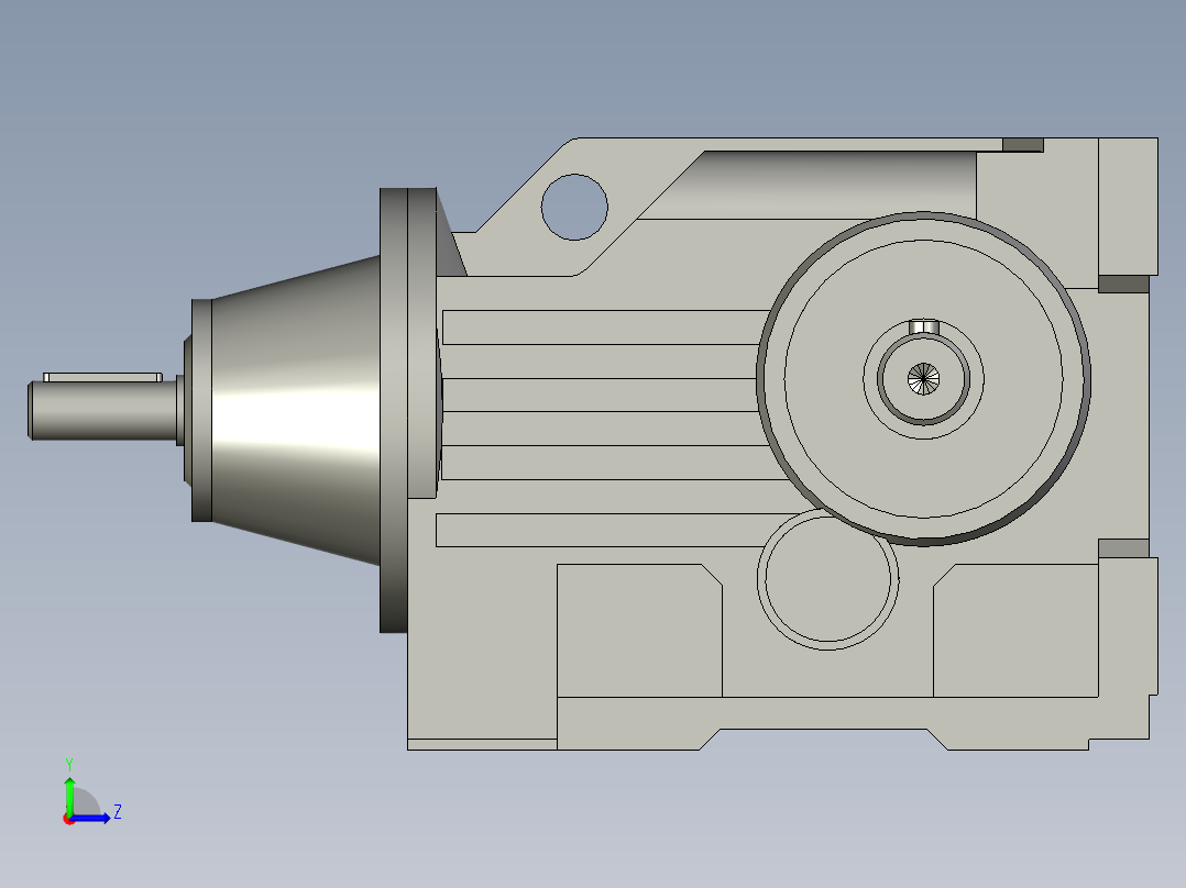 BKAD(双输出轴)BK37AD1左视图