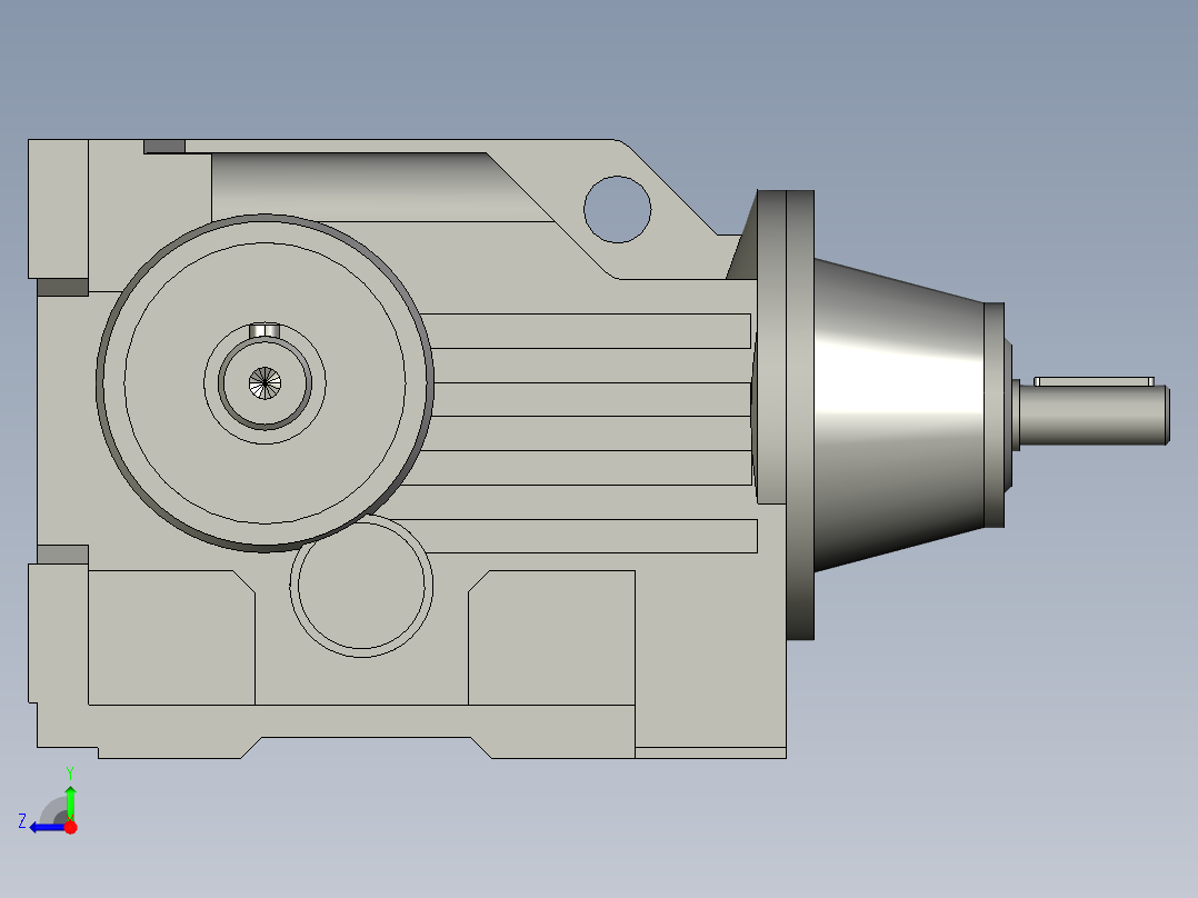 BKAD(双输出轴)BK37AD1右视图