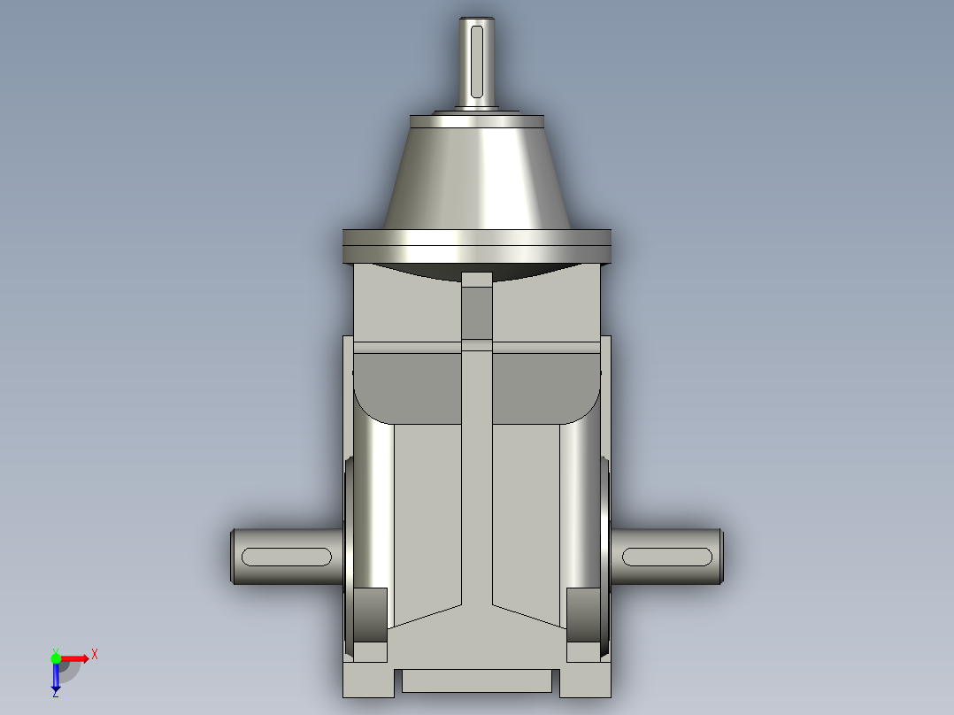 BKAD(双输出轴)BK37AD1俯视图