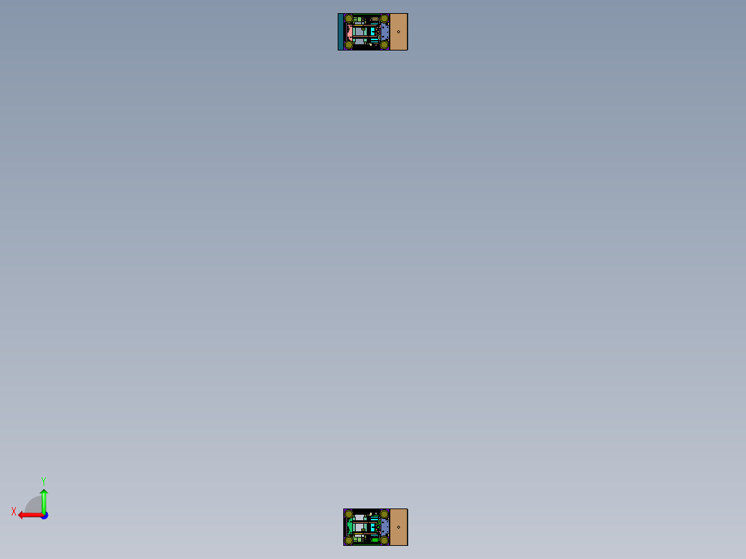连续式垂直输送升降机后视图