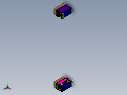 连续式垂直输送升降机正等轴测缩略图