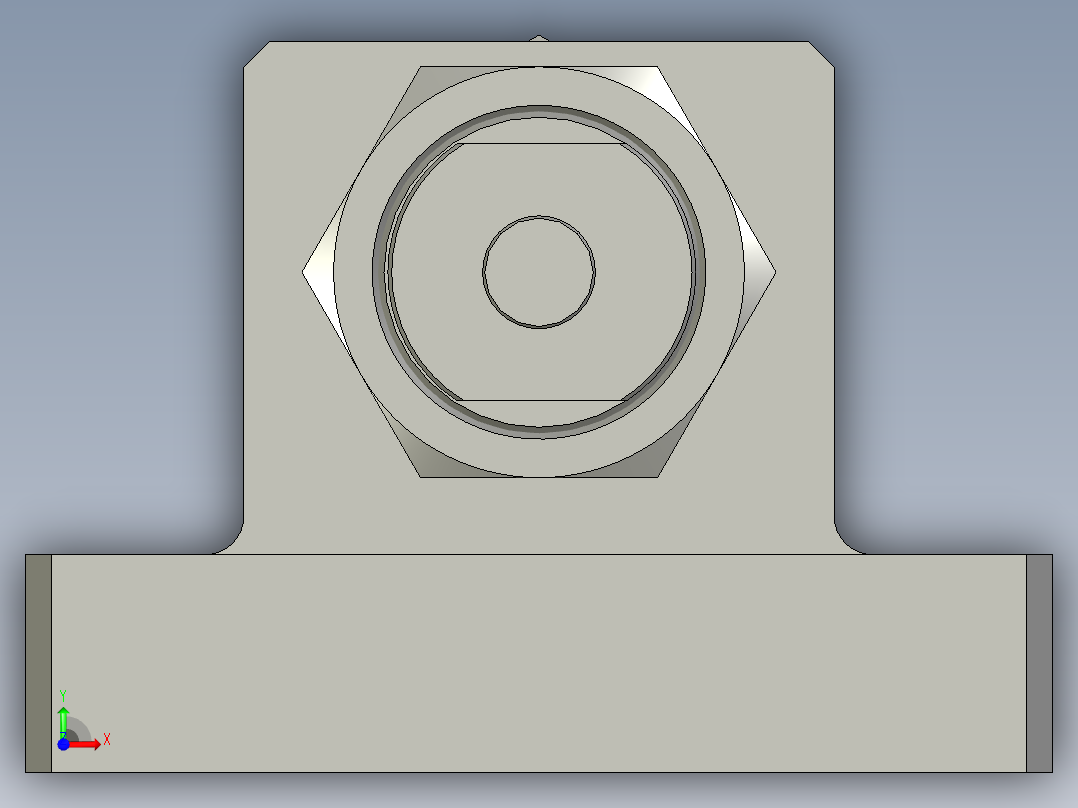 抛光拉紧组件前视图