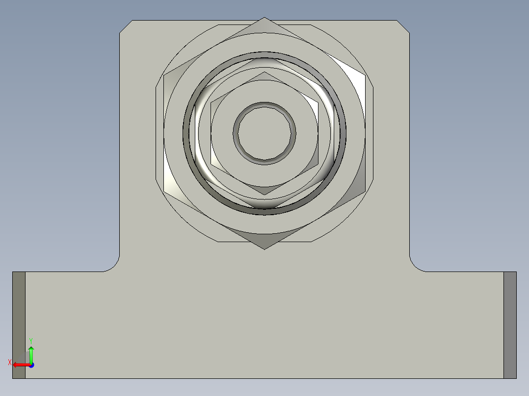 抛光拉紧组件后视图
