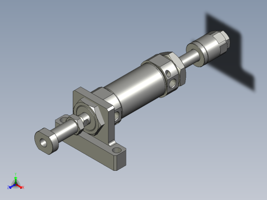 抛光拉紧组件正等轴测缩略图