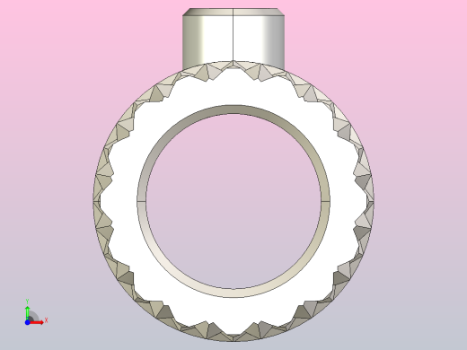 挤出机进料齿轮前视缩略图