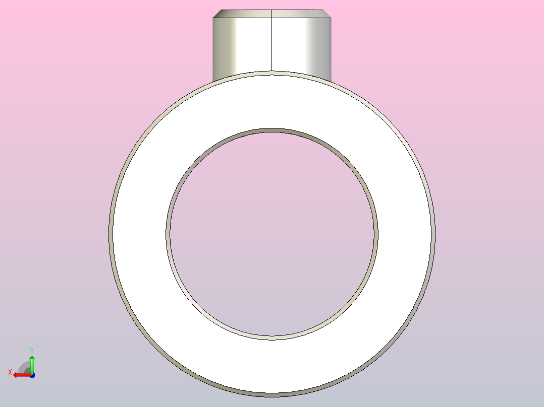 挤出机进料齿轮后视图