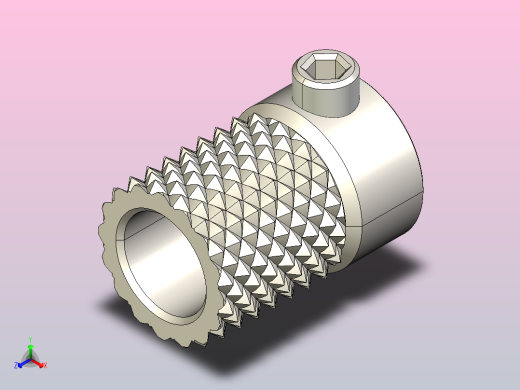 挤出机进料齿轮正等轴测缩略图