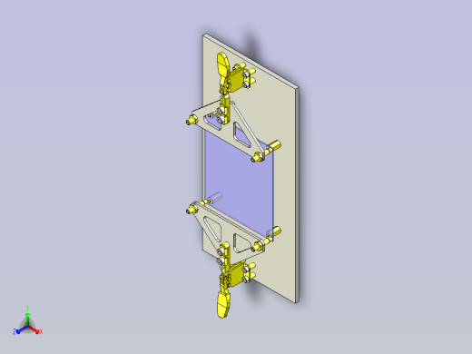 一款工件夹紧机构3D图纸