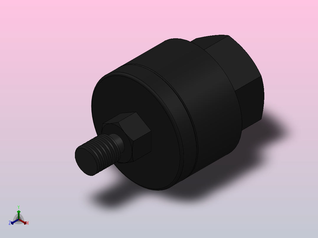 HJB系列浮动接头╱薄型气缸专用型[HJB25-6-100-X11]主视图