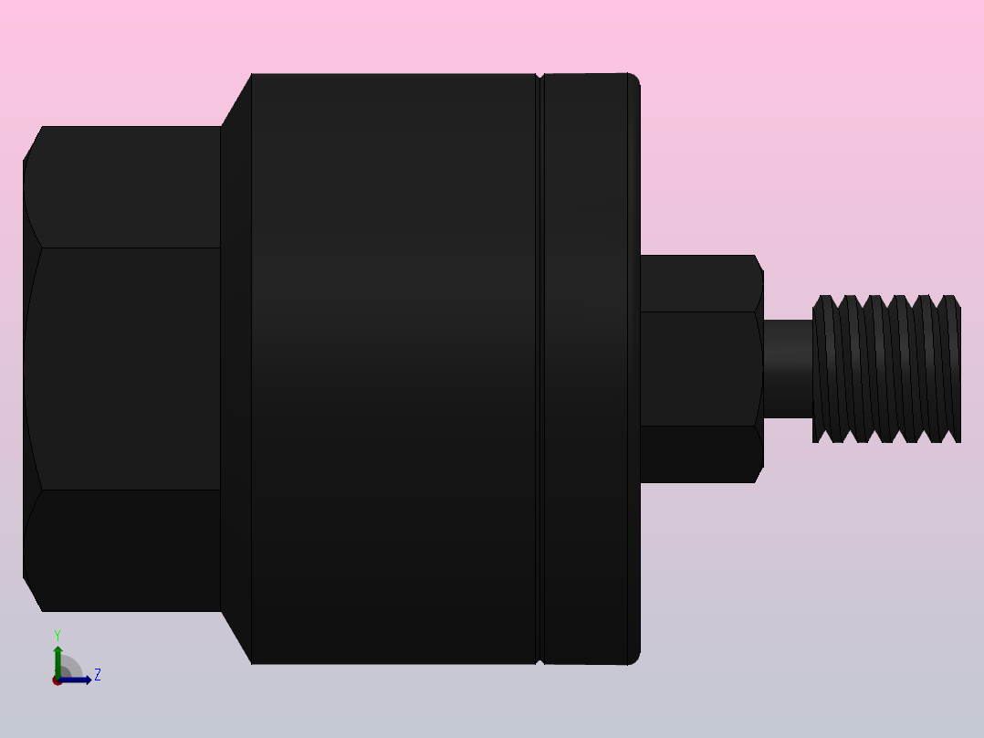 HJB系列浮动接头╱薄型气缸专用型[HJB25-6-100-X11]左视图
