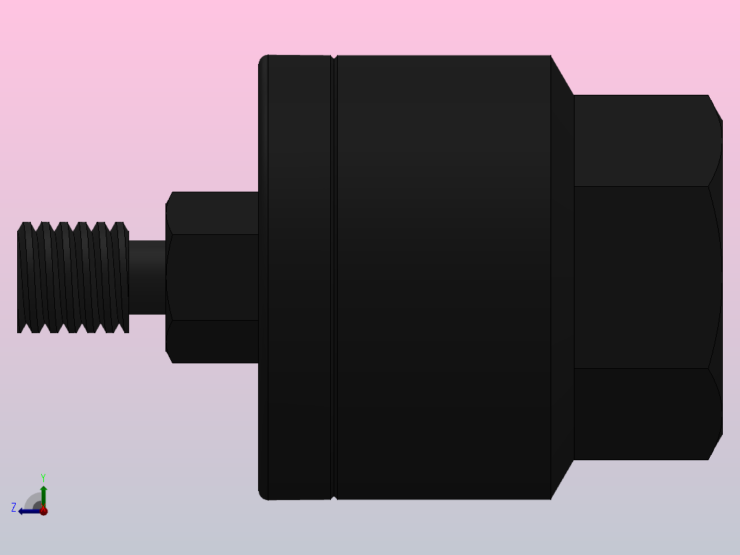 HJB系列浮动接头╱薄型气缸专用型[HJB25-6-100-X11]右视图