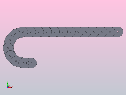 拖链E16.2.060电缆保护链57X32X500前视缩略图