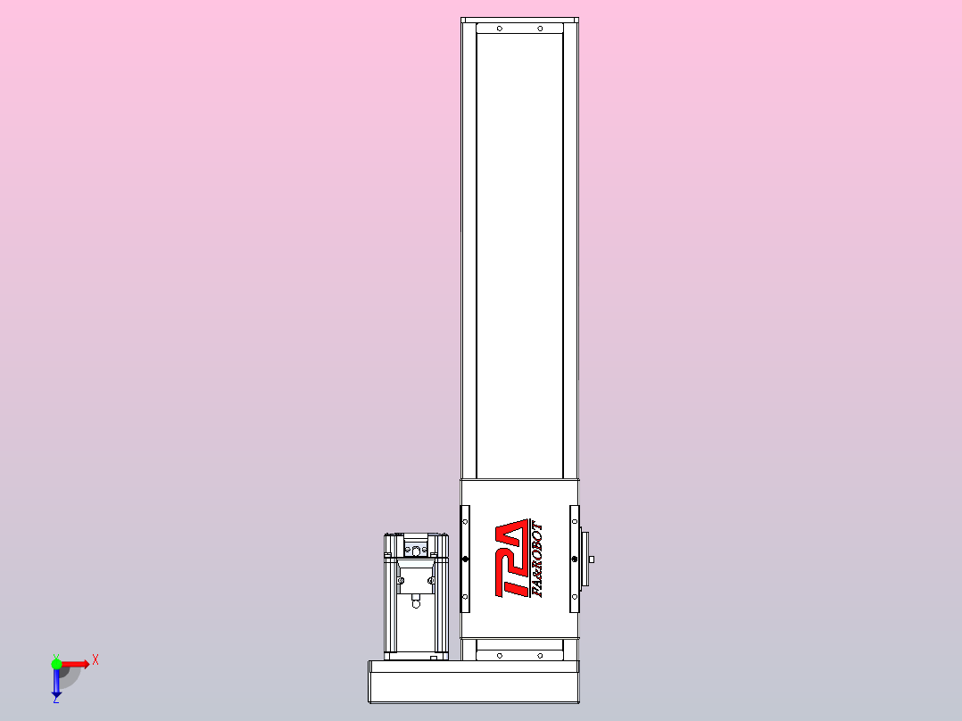 滚珠丝杠直线轴带导轨全封闭TPA-HCR-110D-1610C-L400-ML-C-P40-N3俯视图