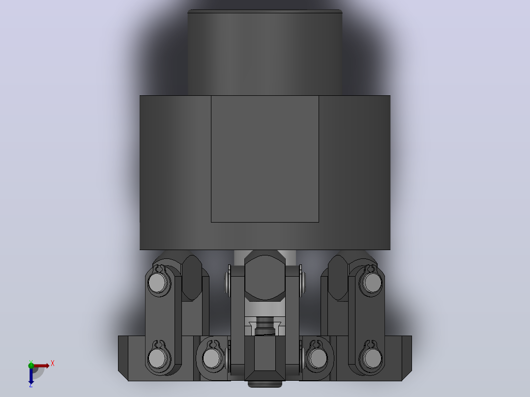 DJQ-3-25三点夹紧器[DJQ-3-25]俯视图