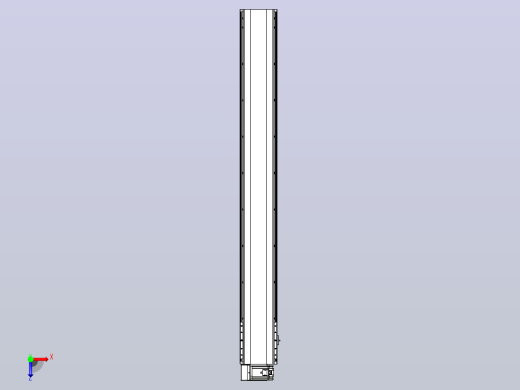 皮带直线轴半封闭可选导轨TPA-HNB-202D-140-L1600-LU-C-P75-N3俯视缩略图