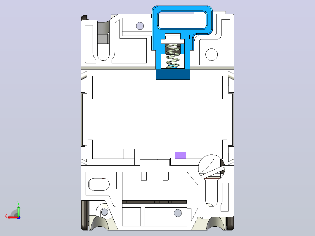 NC1-32Z交流接触器三维模型202301后视图