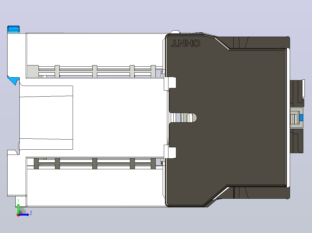 NC1-32Z交流接触器三维模型202301左视图