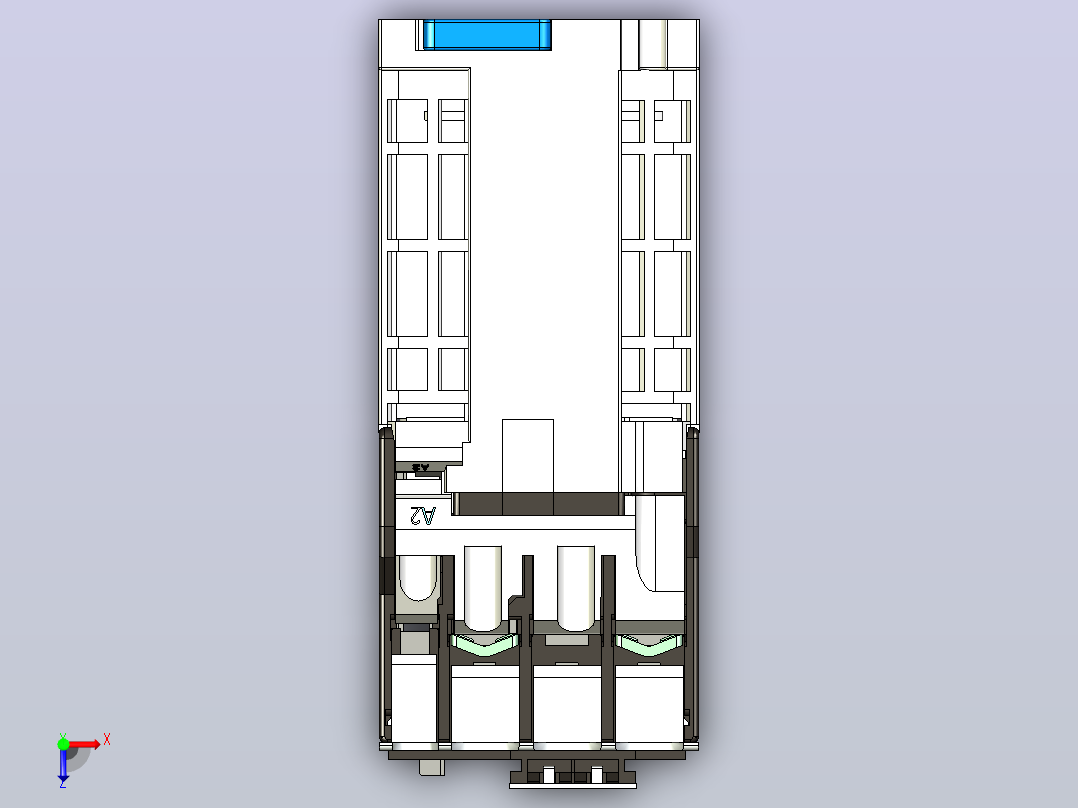 NC1-32Z交流接触器三维模型202301俯视图