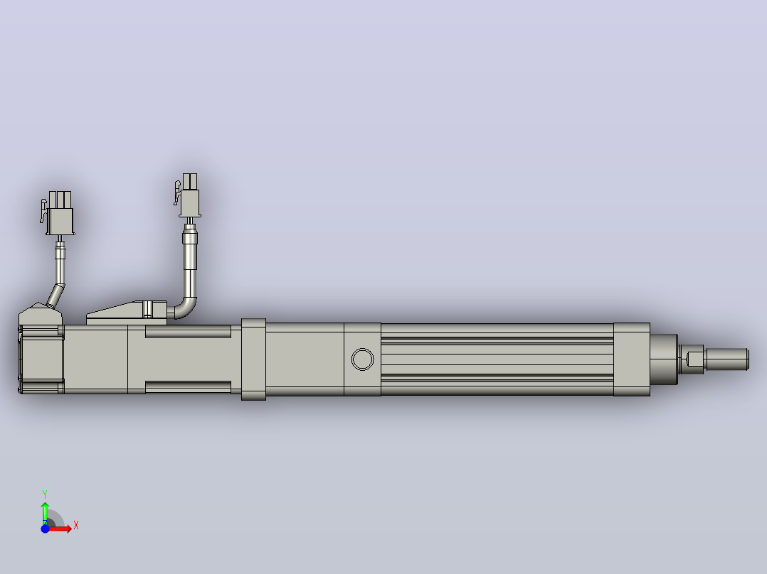 轻载电动缸TPA-ESR25-1002C-L50-M-TC-W-P10-C3前视图