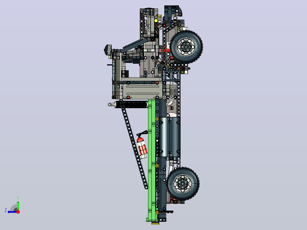42129奔驰4x4越野卡车拼装模型右视图