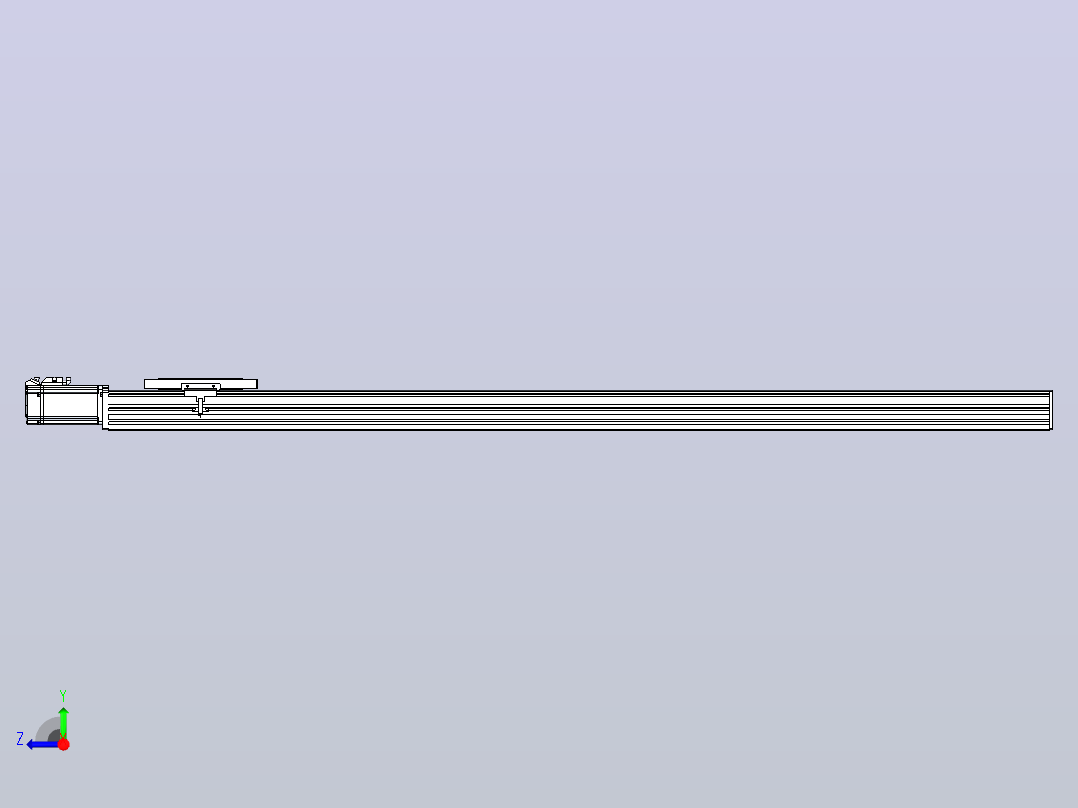 滚珠丝杠直线轴带导轨全封闭TPA-HCR-120D-1610C-L1200-M-C-P40-N3右视图