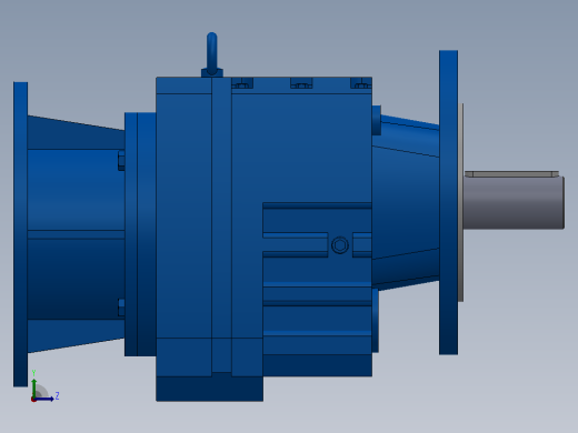 RF67ZP斜齿轮减速机RF67-4.29-M1-P90-Φ200左视缩略图