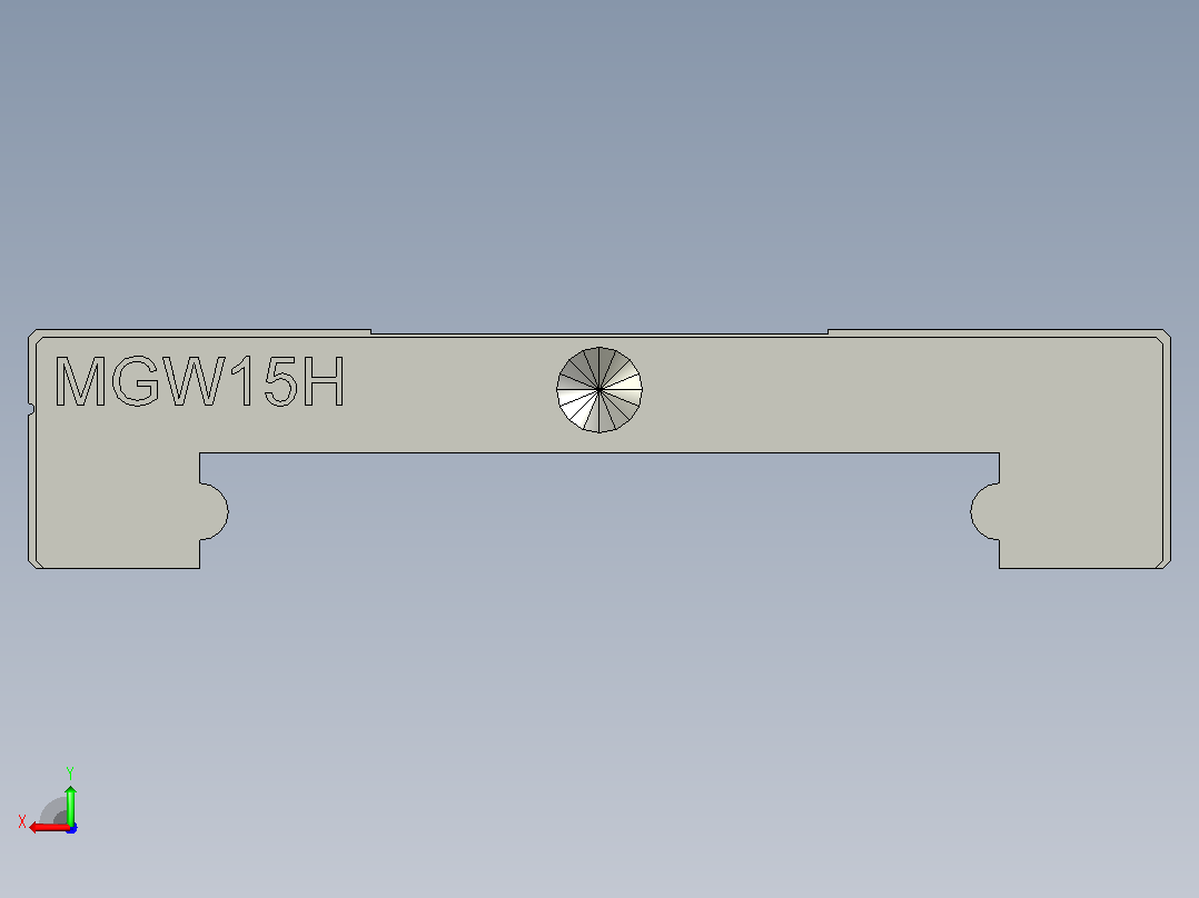 MGW15H 滑块后视图