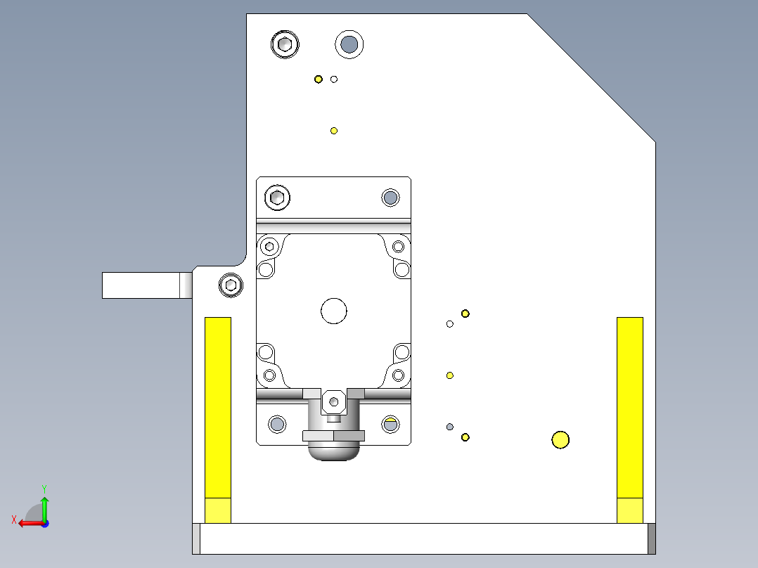 滚轮规定尺寸切割装置后视图