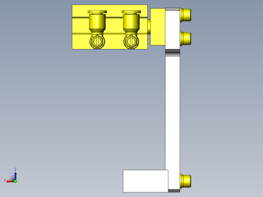 空载夹紧机构后视缩略图