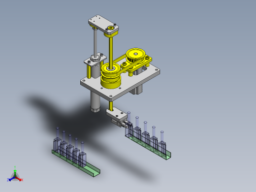 使用了滚珠花键的升降旋转机构