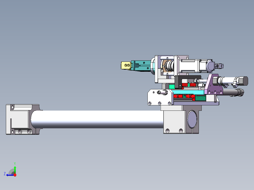 搬运夹取组件sw18可编辑右视图