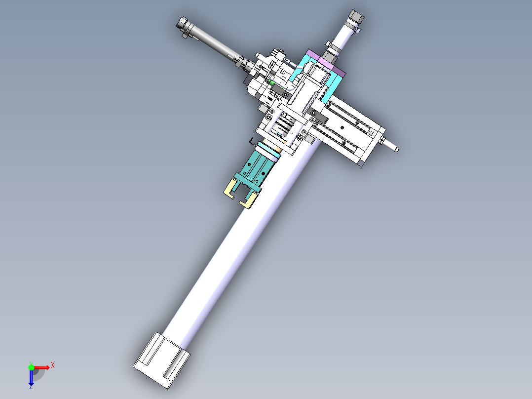 搬运夹取组件sw18可编辑俯视图
