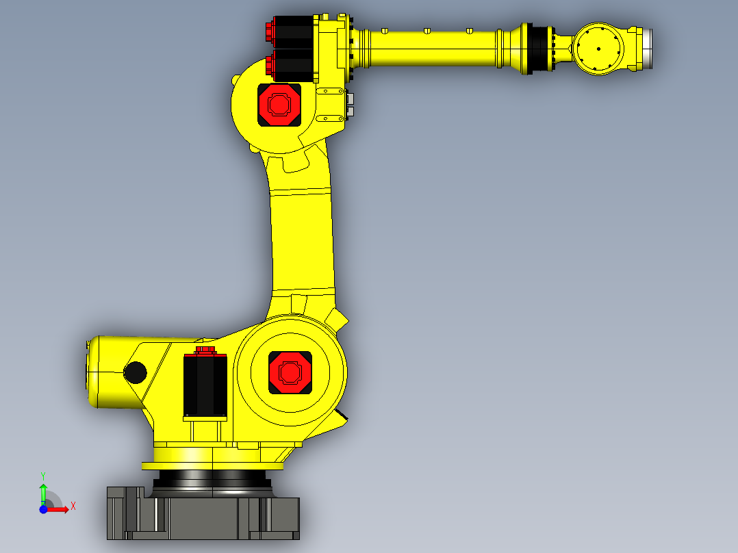发那科fanuc r2000ia 165f前视图