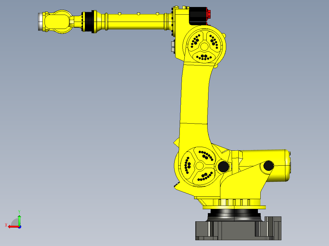 发那科fanuc r2000ia 165f后视图