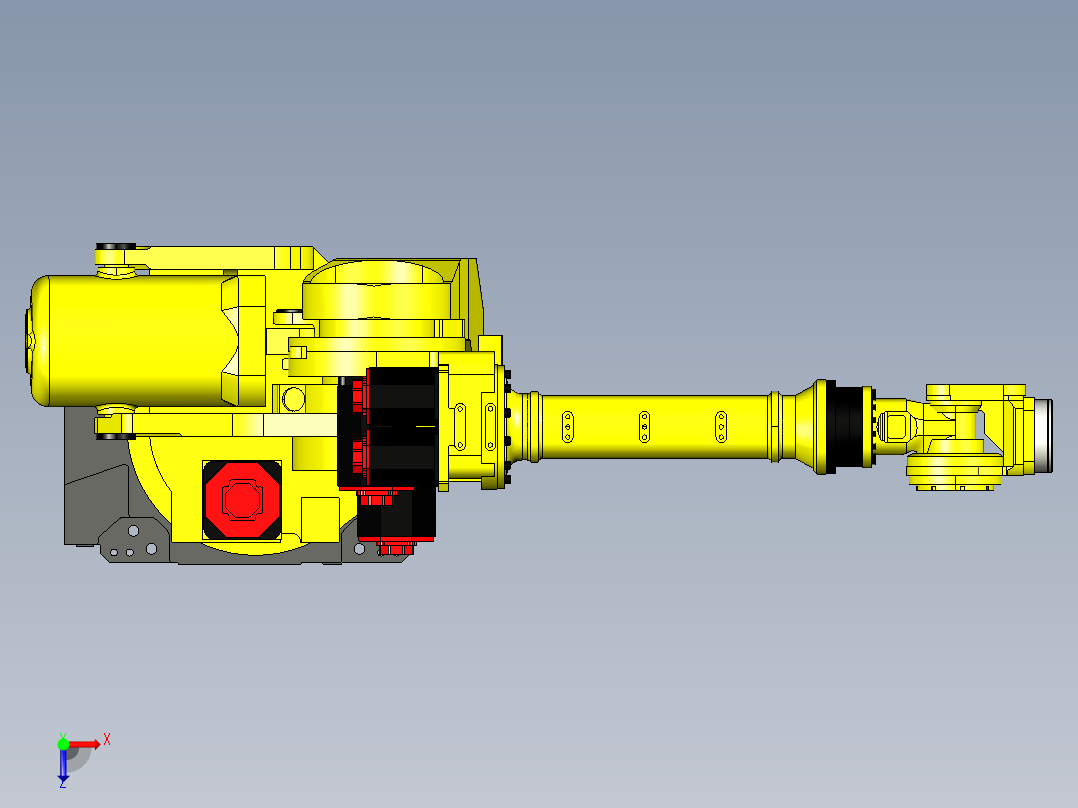 发那科fanuc r2000ia 165f俯视图