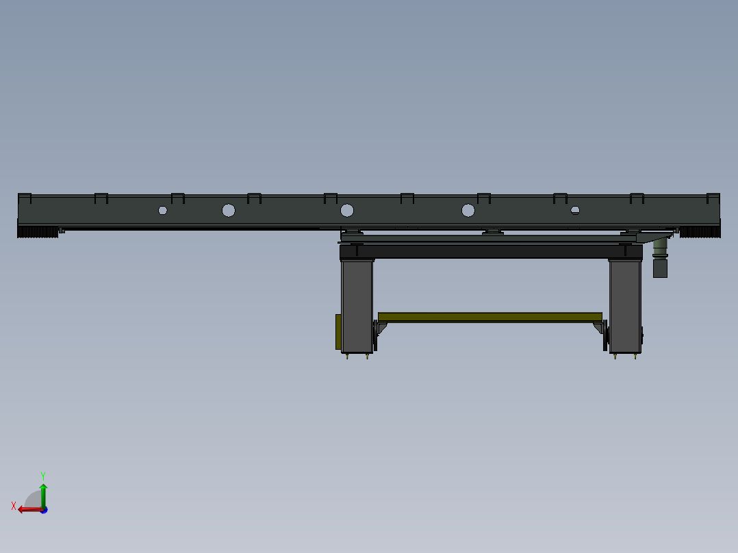K3464-移动焊接变位机后视图