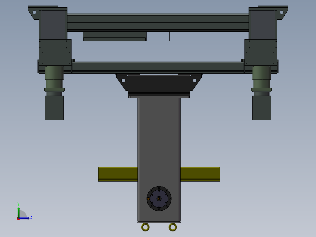 K3464-移动焊接变位机左视图