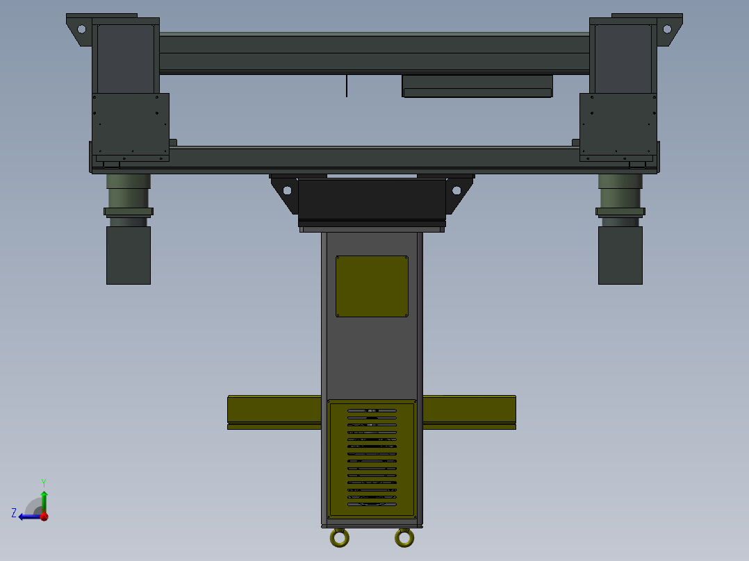 K3464-移动焊接变位机右视图