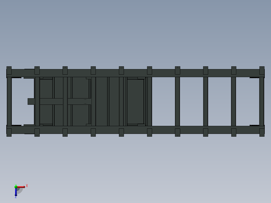 K3464-移动焊接变位机俯视图