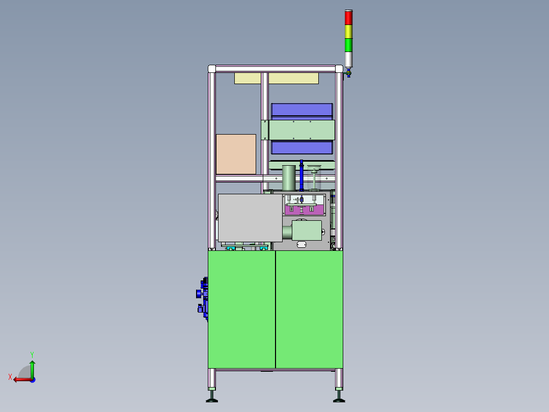 自动激光打标机后视图
