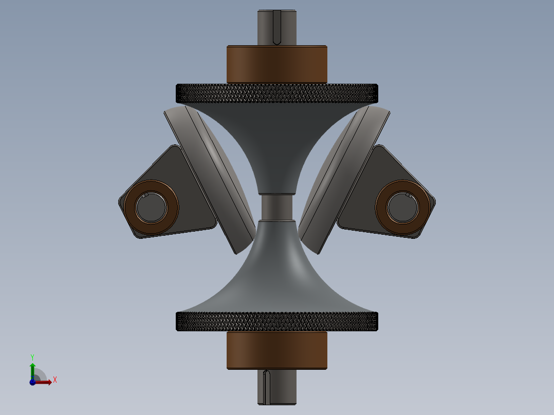 CVT 3无级变速结构3D图纸 多种格式前视图