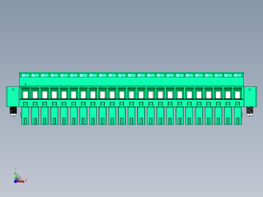 DEGSON 15EDG（公头） 3.5mm 螺钉锁紧，插拔式接线端子 FullPack-15EDGKAM-3.5-23P-14-00AH前视缩略图