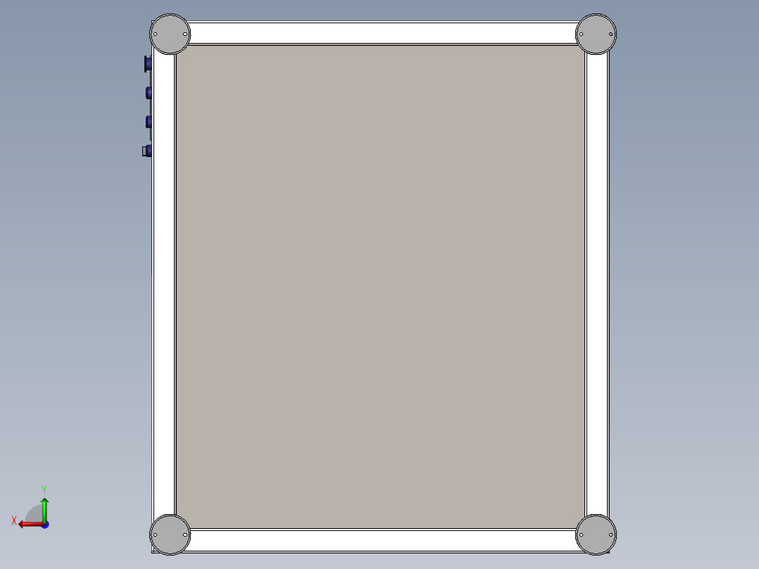 非标三轴伺服自动分选送料机 (1)后视图