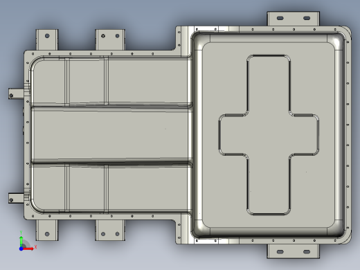 新能源汉腾幸福ES01纯电动车电池包内部结构图前视缩略图