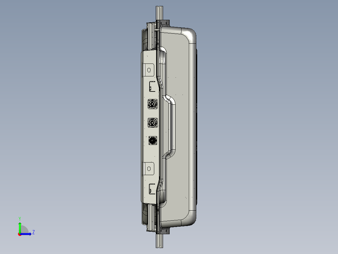 新能源汉腾幸福ES01纯电动车电池包内部结构图左视图