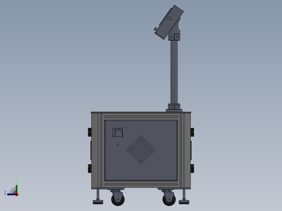 电器柜 电控柜 (76) 机械设计素材右视图